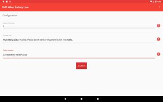 Send SMS Automatically When Battery Low capture d'écran 2