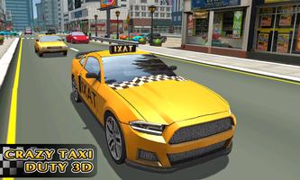 Crazy taxi driver simulator โปสเตอร์