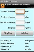 Gas Mileage Calculator Screenshot 1