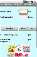 Turning Surface Roughness Calc poster