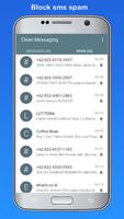 Clean Messaging Lite : SMS Spam Blocker syot layar 1