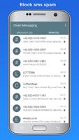 Clean Messaging Lite : SMS Spam Blocker capture d'écran 1