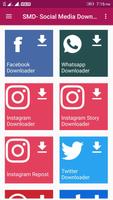 SMD - Social Media Downloader  for 10 social sites Affiche