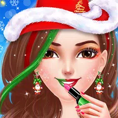 Скачать Christmas Salon Makeover & Dressup Game for Girls APK