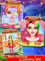 Poster Christmas Salon Makeover & Dressup Game for Girls