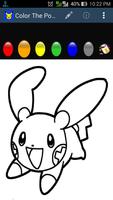 Color The Pokemon Affiche