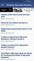 Breaking Wycombe Wanderers News Affiche