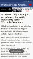 Breaking Wycombe Wanderers News capture d'écran 2