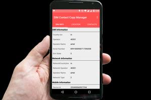 SIM Contact Copy Manager ポスター