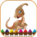 dinosaur coloring games aplikacja