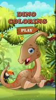 dinosaur coloring games Affiche