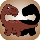 Dino Shadow Puzzle for kids icône