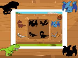 Dino Shadow Puzzle for kids capture d'écran 2