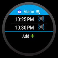 Alarm clock for android wear تصوير الشاشة 1