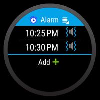 Alarm clock for android wear screenshot 1