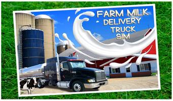 Farm Milk Delivery Truck Sim Affiche