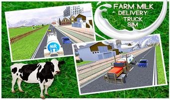 برنامه‌نما Farm Milk Delivery Truck Sim عکس از صفحه