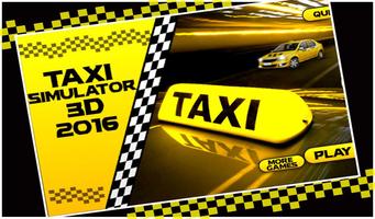 سيارة أجرة محاكاة 3D 2016 الملصق