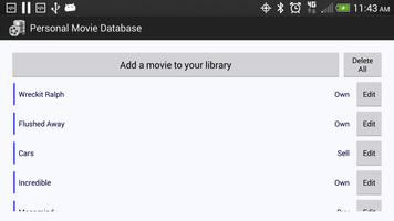 Personal Movie Database (PMDB) screenshot 1