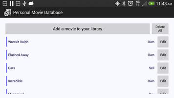Personal Movie Database (PMDB) Screenshot 1