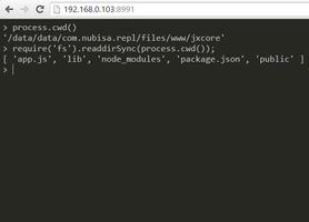 jxcore-repl screenshot 1