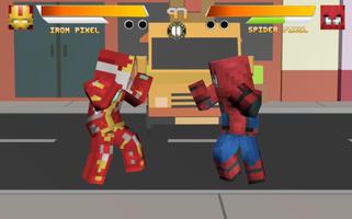 Superhero Pixel Fighting - End Game Affiche