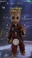 Baby Groot Art Lock Screen capture d'écran 2