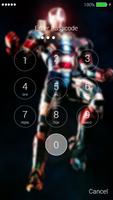 Super Ironmen Lock Screen captura de pantalla 2