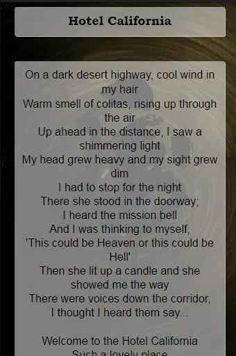 Eagles Lyrics APK for Android Download