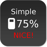 Nice Simple Battery (Widget) icône