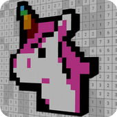 تحميل   Voxel 3D Unicorn Color By Number-Sandbox Pixel Art 