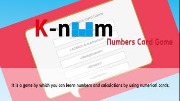 K-NUM Numbers Card Game Affiche