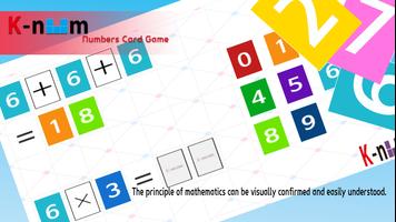 K-NUM Numbers Card Game capture d'écran 1