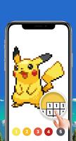 Pokemon Number Coloring - Sandbox Pixel Art Poster