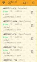 Numbers for sms verification Screenshot 2