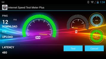 Internet Speed Test Meter Plus الملصق