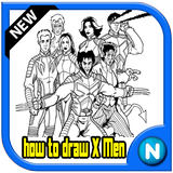 how to draw X Men icône