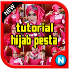 ikon tutorial hijab pesta 2017