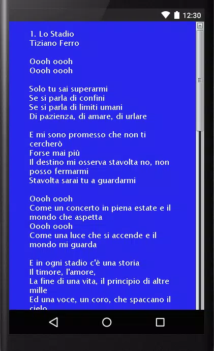 Tiziano Ferro Testi Canzoni for Android - APK Download