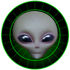 Alien Radar Fun Simulator Zeichen