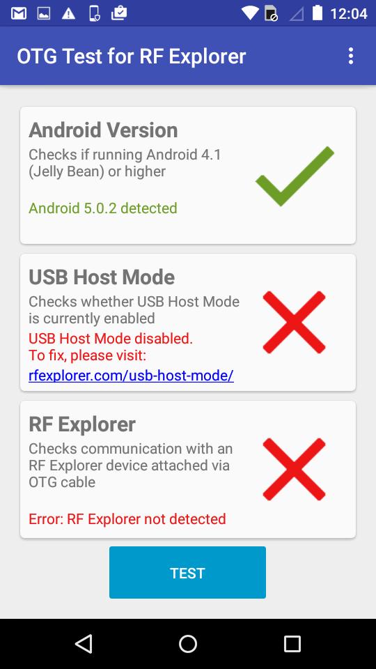 OTG Test For RF Explorer for Android - APK Download