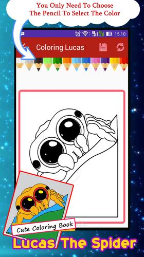 lucas the spider coloring pages