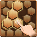 Wood Block Hexagon ไอคอน