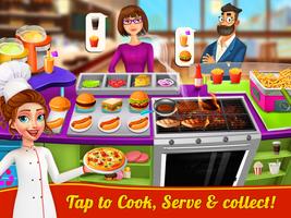 美食广场烹饪游戏 - 疯狂厨师的餐厅 海报