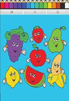 Coloring Book : Fruit poster