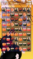 Sushi Jeu Match 3 Affiche