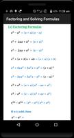 Algebra Quick Reference capture d'écran 1