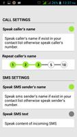 برنامه‌نما Caller And SMS Announcer عکس از صفحه