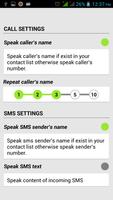 Caller And SMS Announcer 截图 1