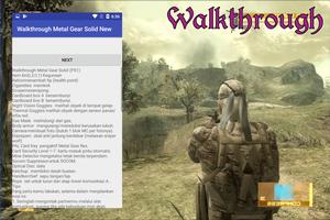 Walkthrough Metal Gear Solid New capture d'écran 2